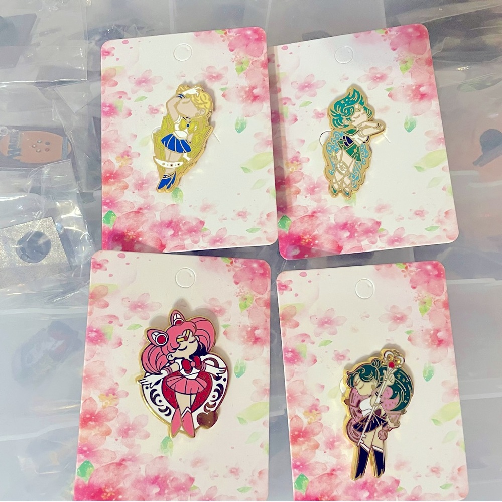 Sailor Moon custom pins collection